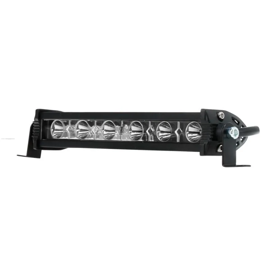 FARO DEL. AUXILIAR "RECTANGULAR" LEDS BLANCOS/STROBO 12V 18W 1800LM --PROMOTO--