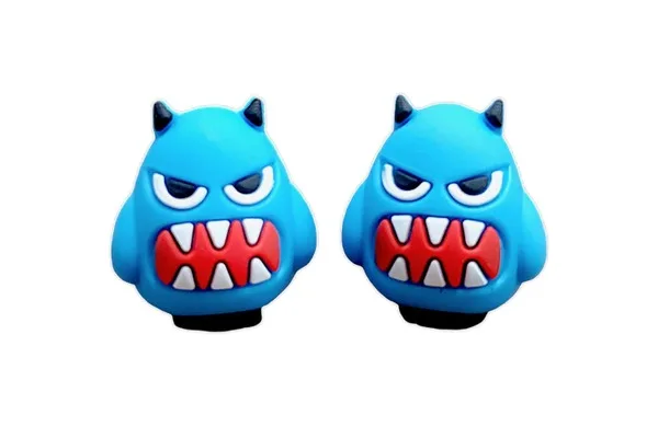 TAPON DE VALVULA DECORATIVO MONSTRUO AZUL