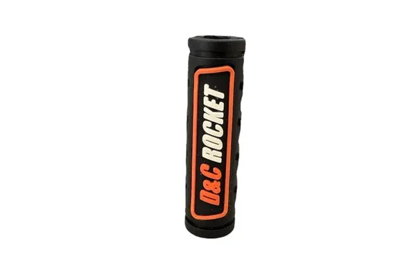 HULES DE PEDAL DE ARRANQUE D&amp ROCKET NEGRO-NARANJA