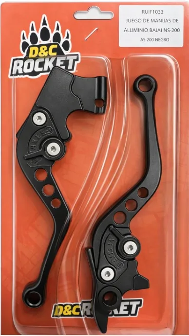 MANIJAS DE ALUMINIO PARA BAJAJ NS-200 AS-200 NEGRO