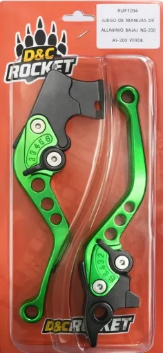 MANIJAS DE ALUMINIO PARA BAJAJ NS-200 AS-200 VERDE