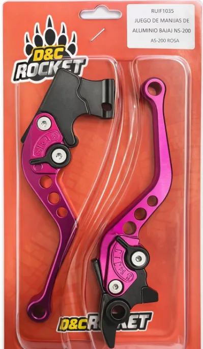 MANIJAS DE ALUMINIO PARA BAJAJ NS-200 AS-200 ROSA