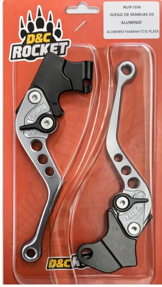 MANIJAS DE ALUMINIO PARA YAMAHA FZ16 PLATA