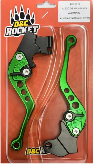 MANIJAS DE ALUMINIO PARA YAMAHA FZ16 VERDE