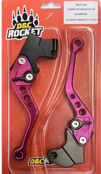 MANIJAS DE ALUMINIO PARA YAMAHA FZ16 ROSA