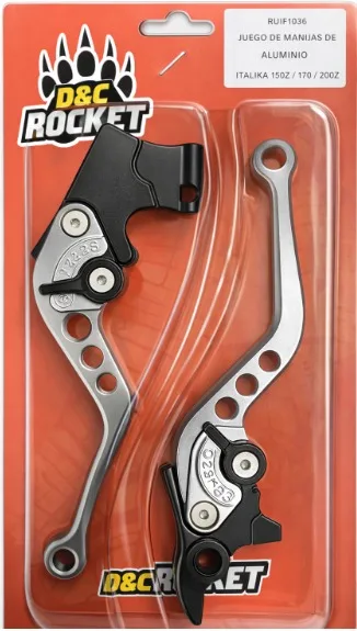 MANIJAS DE ALUMINIO PARA ITALIKA 150Z 170Z 200Z VORTX-300 PLATA