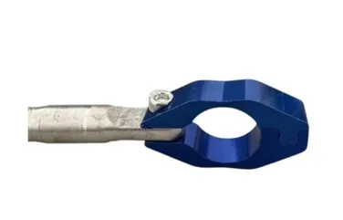 SOPORTE DE ALUMINIO DE MANUBRIO GRIS-AZUL