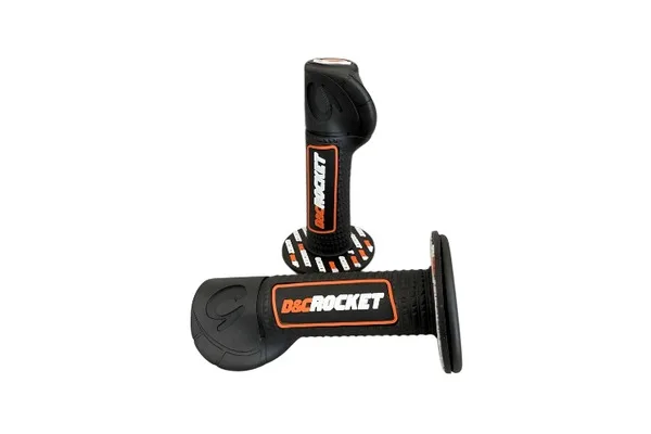 PUÑOS DEPORTIVOS D&amp;amp;amp;amp;amp;C ROCKET CON DESCANSA PUÑO NEGRO CON NARANJA