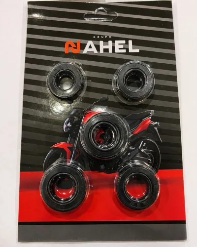 RETENES PARA MOTO 5 PIEZAS NFT , DT125 CLASICA , DT125 SPORT , FT125 , FT125 CLASICA , FT1250 ROJA , FT125 TS , XFT )