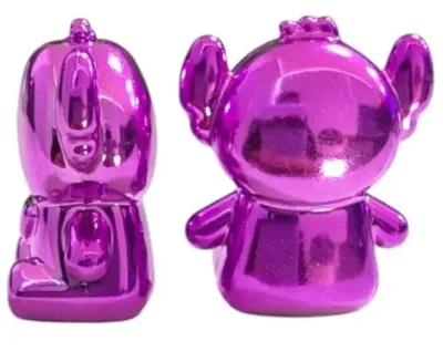 TAPONES DE VALVULA DE RIN RATON BRILLANTE ACABADO ALUMINIO PURPURA