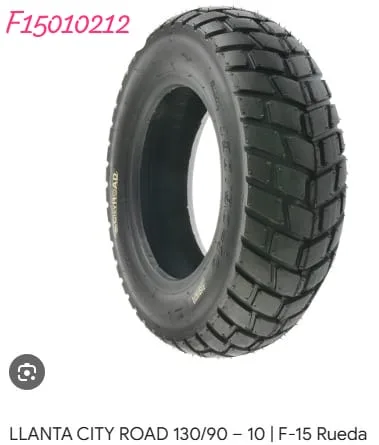 LLANTA MOTO "CITY ROAD" 130 90 10 (PISO FLECHA) P/WS150/ VARIAS (OFRECER F15010254)