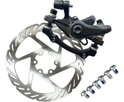 FRENO MTB DISCO FEI (DISCOS, DEL 160MM; TRAS 160MM (2), CALIPER P/DISCO (2)
