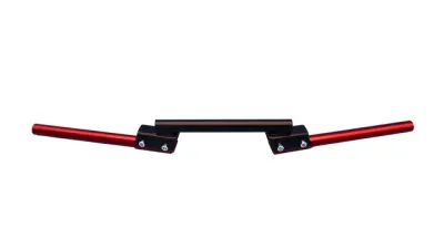 MANUBRIO 3 PIEZAS SOLIDO DE ALUMINIO AJUSTABLE ROJO