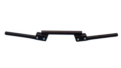MANUBRIO 3 PIEZAS SOLIDO DE ALUMINIO AJUSTABLE NEGRO