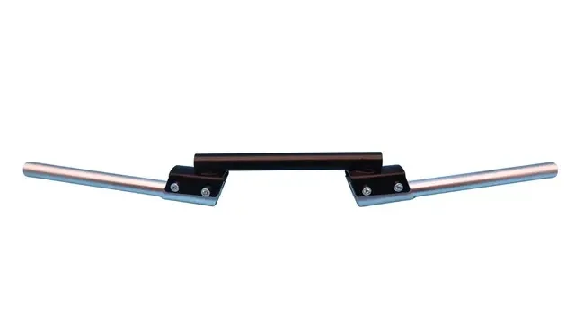 MANUBRIO 3 PIEZAS SOLIDO DE ALUMINIO AJUSTABLE PLATA
