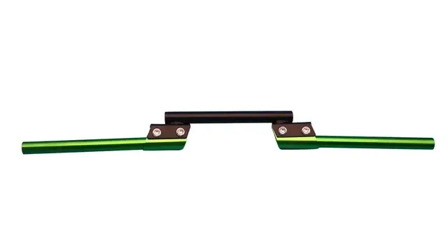 MANUBRIO 3 PIEZAS SOLIDO DE ALUMINIO AJUSTABLE VERDE
