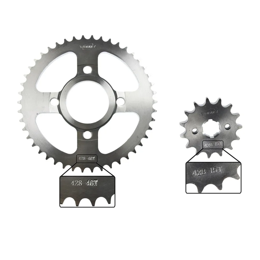 SPROCKET COMPLETO DM200 15/46 428H P/DM200 14-24/ DM200 SPORT/ DM250/ DM250X