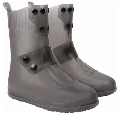 CUBRE BOTAS GRUESO NEGRO/TRANSP TALLA M