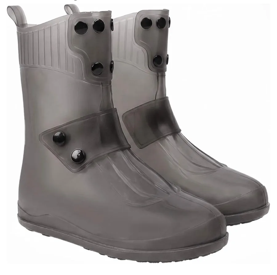 CUBRE BOTAS GRUESO NEGRO/TRANSP TALLA M