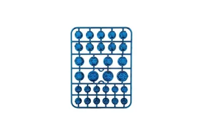 PLANILLA DE TUERCAS DE CORATIVAS DE MOTOR AZUL