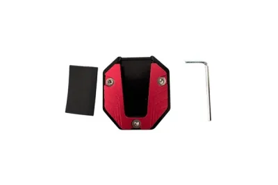 SOPORTE DE ALUMINIO DE PARADOR LATERAL ROJO