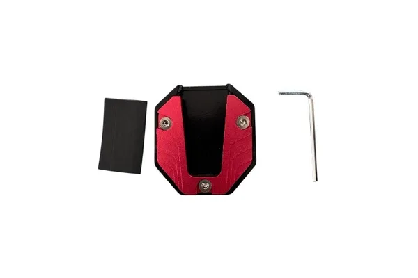 SOPORTE DE ALUMINIO DE PARADOR LATERAL ROJO