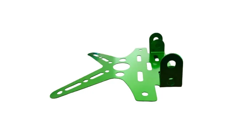 PORTAPLACA DE ALUMINIO VERDE