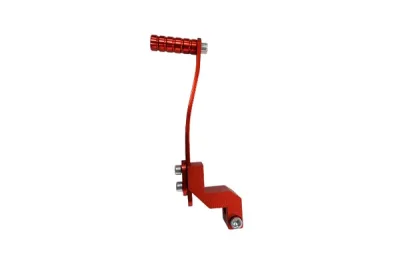 PEDAL DE FRENO DE ALUMINIO UNIVERSAL ROJO