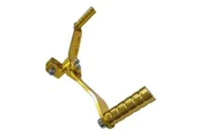PEDAL DE VELOCDADES DE ALUMINIO UNIVERSAL DORADO
