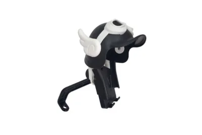 PORTA CELULAR SUJETADO A ESPEJO CON PROTECTOR DE CASCO ALAS DE ANGEL NEGRO