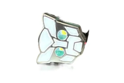TORNILLO DE PORTAPLACA CON LED FLASH ROBOT PLATA