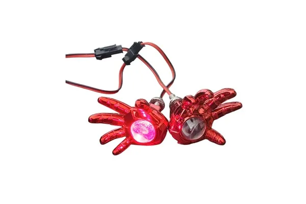 TORNILLO DE PORTAPLACA CON LED FLASH MANITA ROJO (PAR)