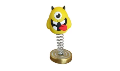 ACC Cabezon DECORATIVO LOCO CUERNOS AMARILLO