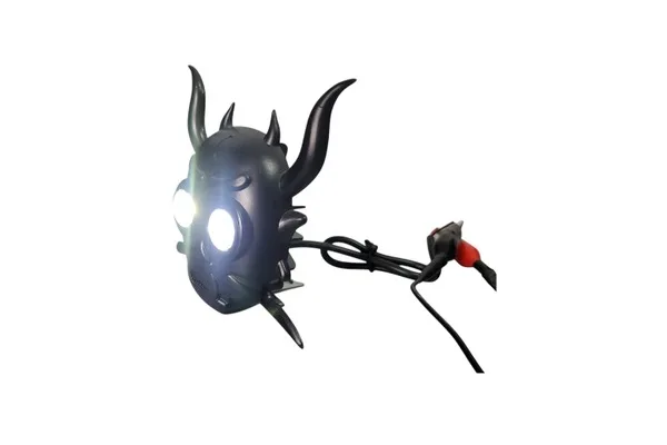 FARO DE LED NEGRO MATE AMARILLO-BLANCO CALAVERA MEDUSA
