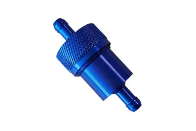 FILTRO DE GASOLINA DE ALUMINIO AZUL