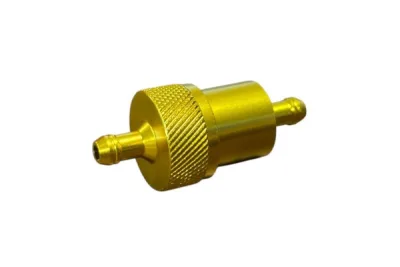 FILTRO DE GASOLINA DE ALUMINIO DORADO