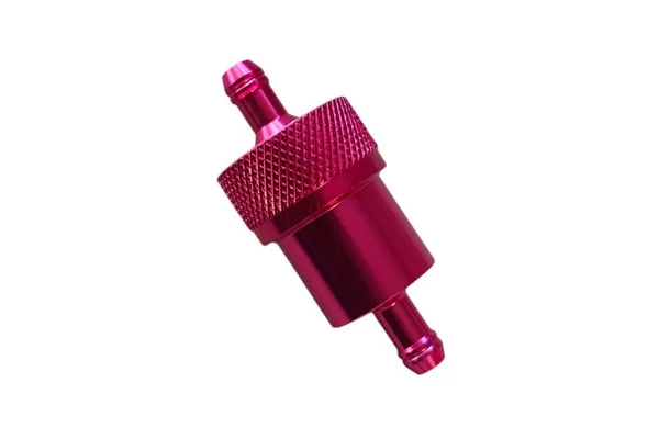 FILTRO DE GASOLINA DE ALUMINIO ROSA