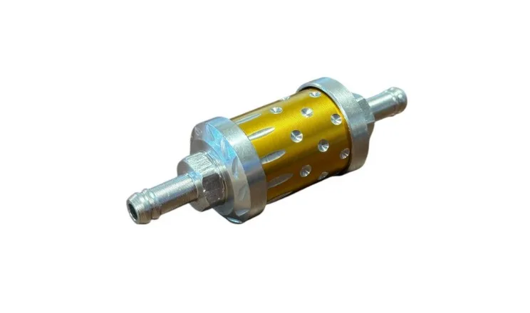 FILTRO DE GASOLINA g/a DE ALUMINIO TIPO 3 DORADO