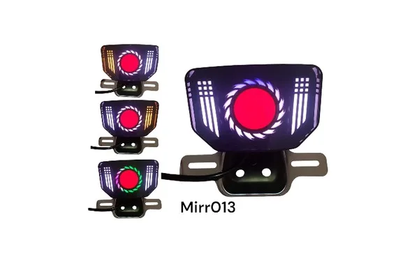 CALAVERA LEDS TIPO GN-125 LUPA ANGEL ROJO+BLANCO