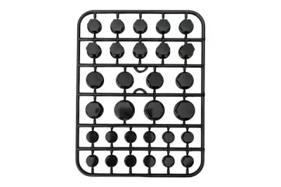PLANILLA DE TUERCAS DE CORATIVAS DE MOTOR NEGRO