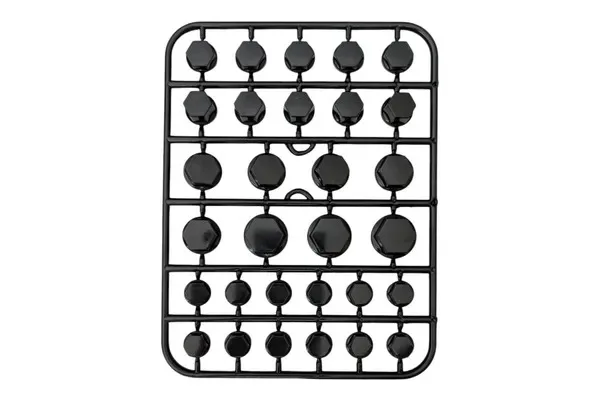 PLANILLA DE TUERCAS DE CORATIVAS DE MOTOR NEGRO