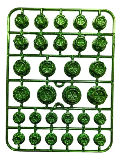 PLANILLA DE TUERCAS DE CORATIVAS DE MOTOR VERDE