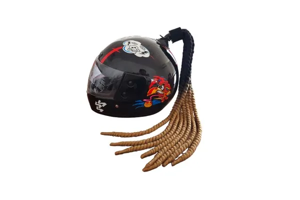 TRENZA PARA CASCO BEIGE