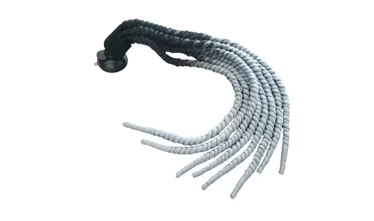 TRENZA PARA CASCO GRIS
