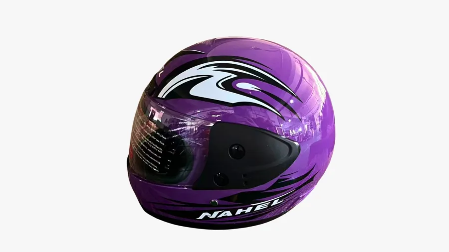 CASCO MOTO CERRADO MS LILA