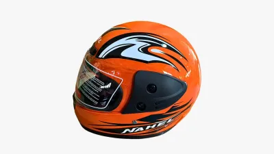CASCO MOTO CERRADO MS NARANJA