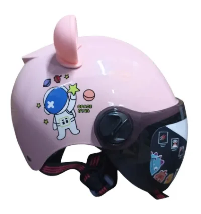 CASCO 3/4 INFANTIL "IRON RACING SPACE" ROSA (CAS-7101-2001) MASUDA*