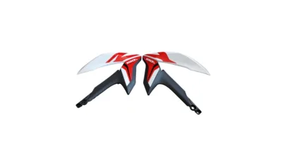 CUBIERTAS DE TANQUE HOND XR 190L BLANCO CON ROJO 2021-2024 B
