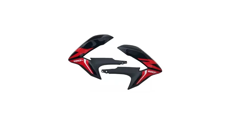 CUBIERTAS DE TANQUE HOND XR 190L NEGRO CON ROJO 2021-2023 NE