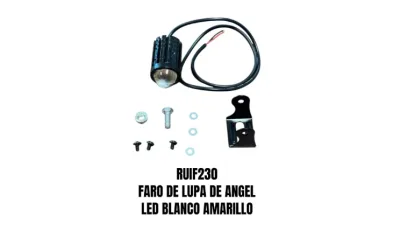 FARO DE LUPA DE ANGEL LED DE PLASMA CON SOPORTE LUZ BLANCA+A